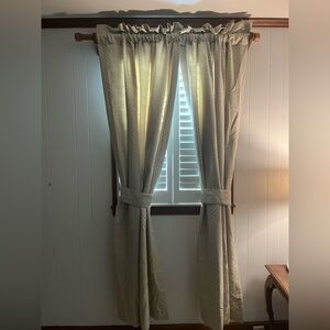 Waterford Neutral Beige Textured Curtain Panel